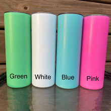 Load image into Gallery viewer, Glow-in-the-Dark 20oz Skinny Straight Tumblers