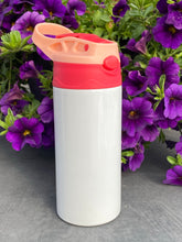 Load image into Gallery viewer, Kids STRAIGHT Flip Top Sublimation Tumbler