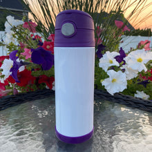 Load image into Gallery viewer, 12oz Straight Flip Top Kids Tumblers (Solid Colors)