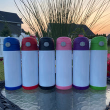 Load image into Gallery viewer, 12oz Straight Flip Top Kids Tumblers (Solid Colors)