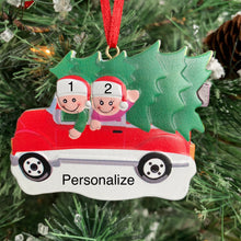 Load image into Gallery viewer, Family Car Ride Christmas Ornament
