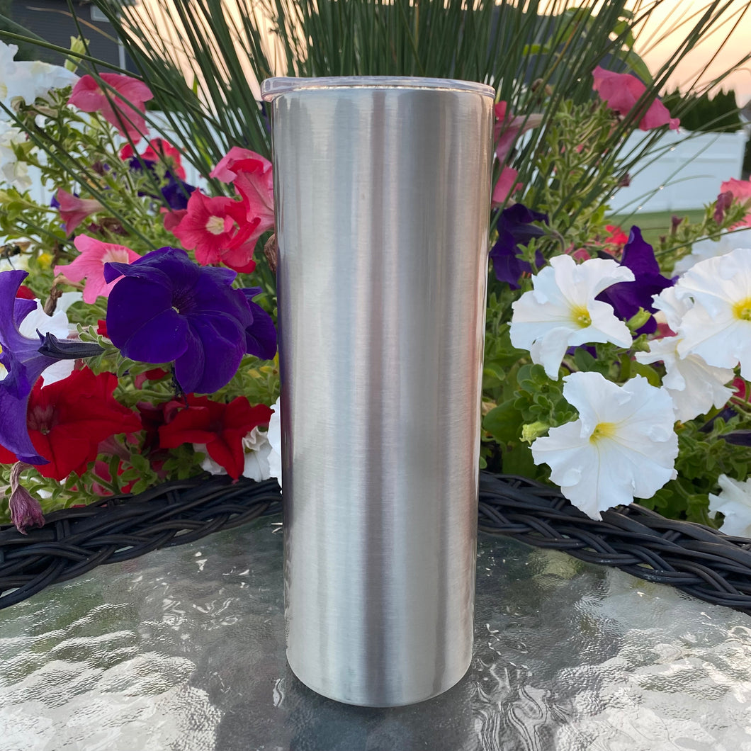 20oz Skinny Straight Sublimation Tumbler (stainless)