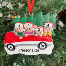 Load image into Gallery viewer, Family Car Ride Christmas Ornament
