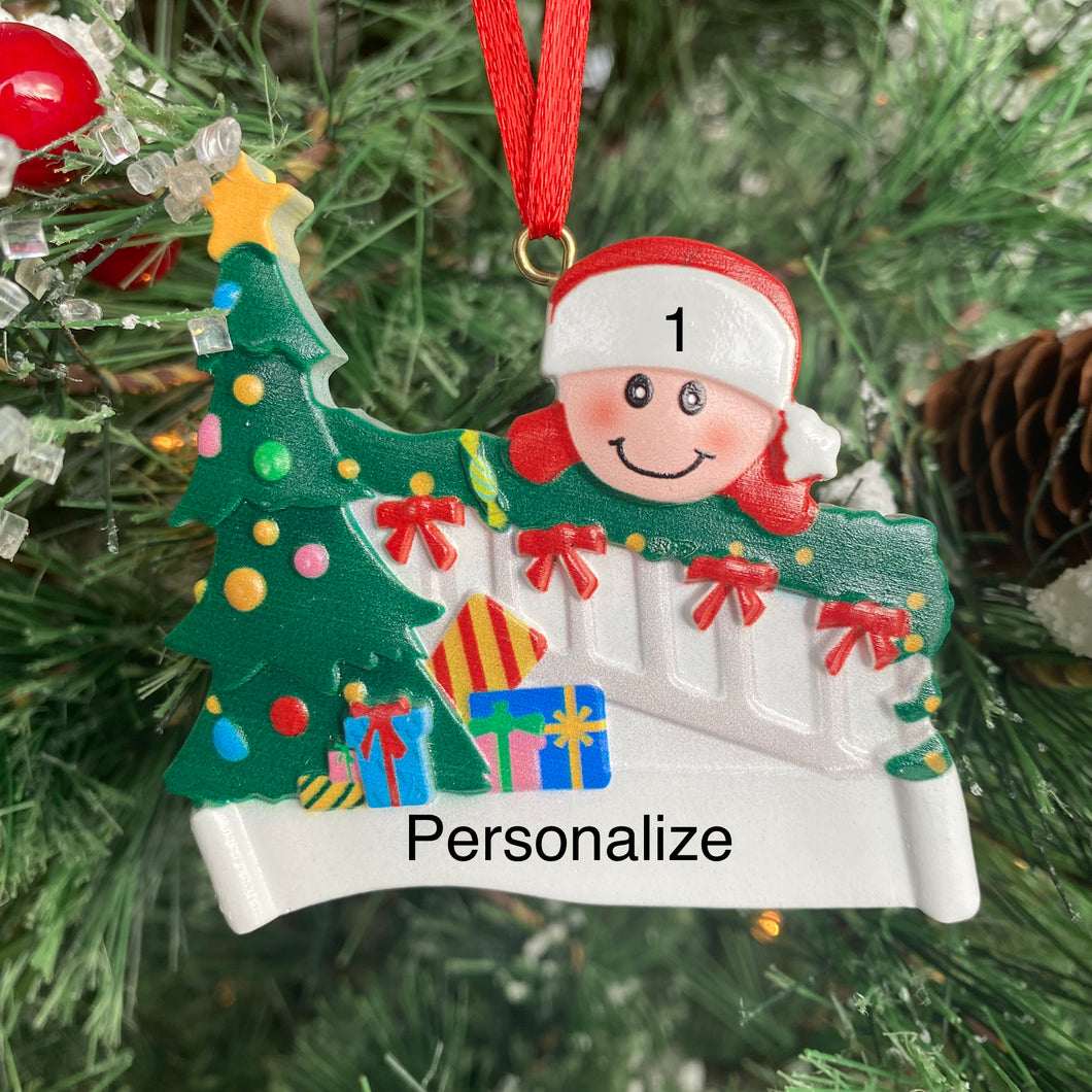 Family Christmas Staircase Ornament